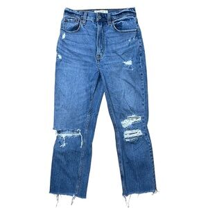 ✨ Abercrombie & Fitch Curve Love Ultra High Rise Ankle Straight Jeans 27